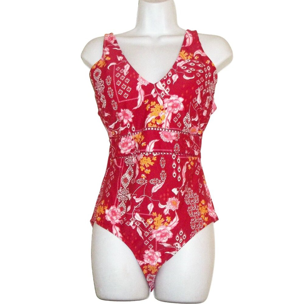 Sea Level Australia One Piece Laddered  Swimsuit Red